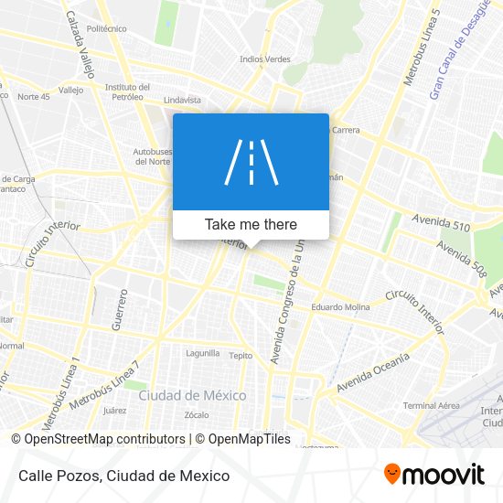 Mapa de Calle Pozos