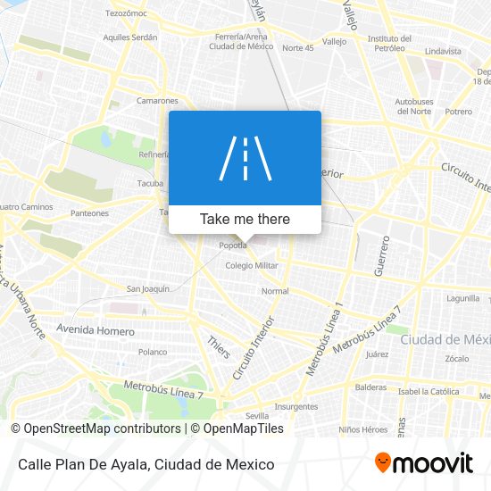 Mapa de Calle Plan De Ayala
