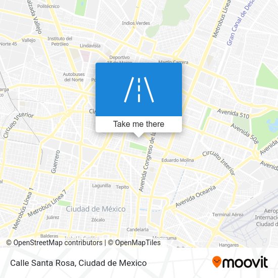 Calle Santa Rosa map