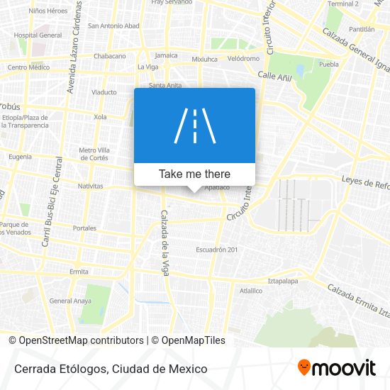Cerrada Etólogos map