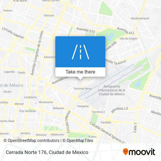 Mapa de Cerrada Norte 176
