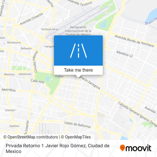 Privada Retorno 1 Javier Rojo Gómez map