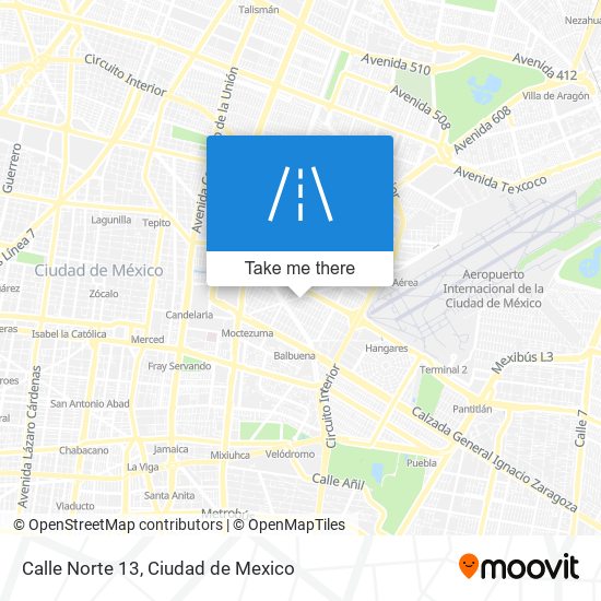 Calle Norte 13 map