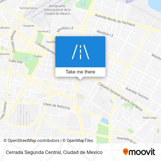 Mapa de Cerrada Segunda Central