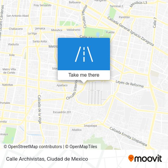 Mapa de Calle Archivistas