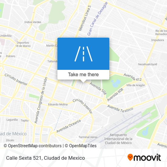 Calle Sexta 521 map