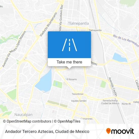 Andador Tercero Aztecas map