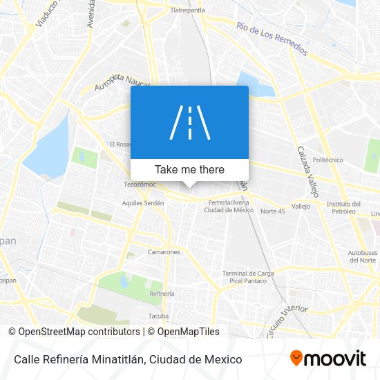 Calle Refinería Minatitlán map