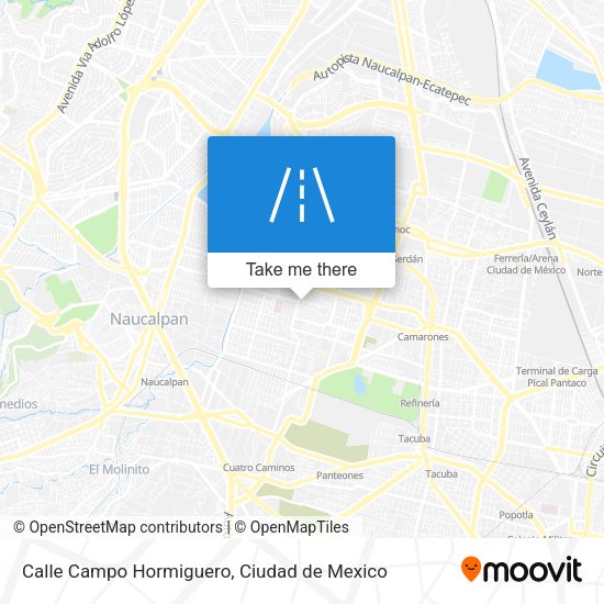 Mapa de Calle Campo Hormiguero