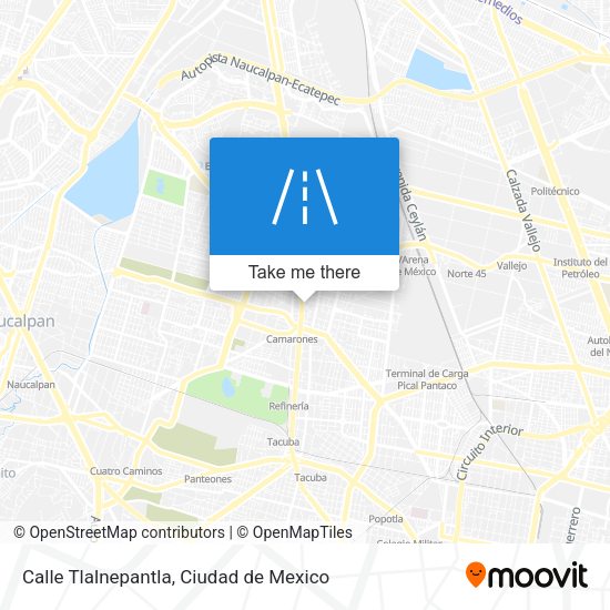 Mapa de Calle Tlalnepantla