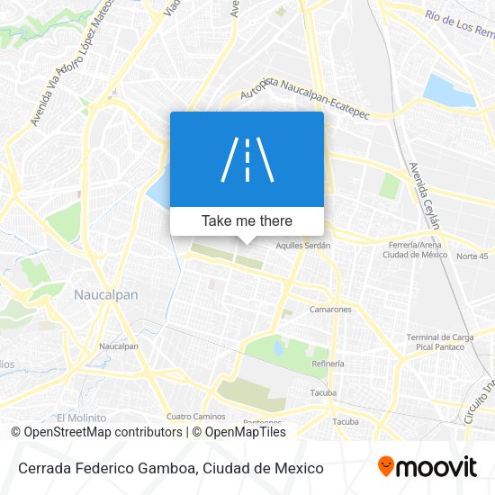 Cerrada Federico Gamboa map