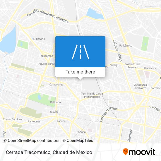 Mapa de Cerrada Tlacomulco