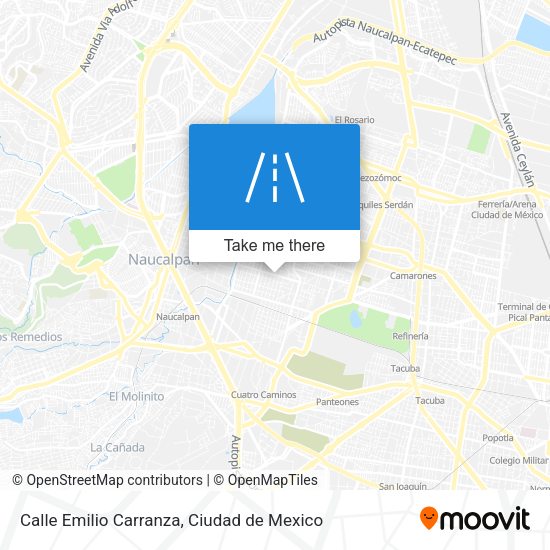 Calle Emilio Carranza map