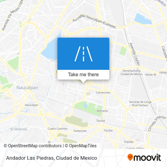 Andador Las Piedras map