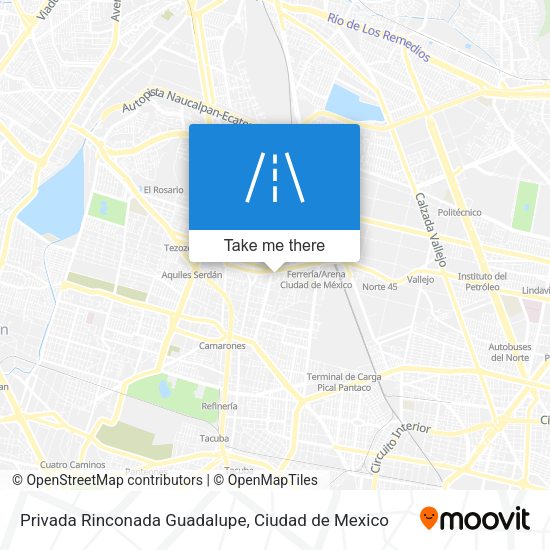 Mapa de Privada Rinconada Guadalupe