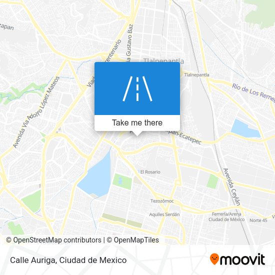 Mapa de Calle Auriga