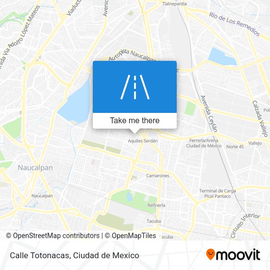 Calle Totonacas map