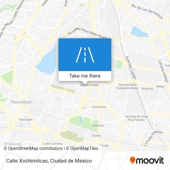 Calle Xochimilcas map