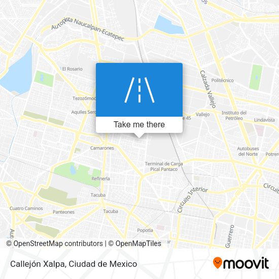 Callejón Xalpa map
