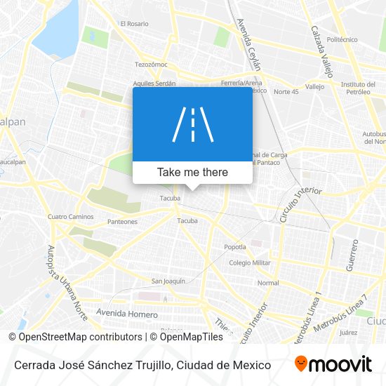 Cerrada José Sánchez Trujillo map