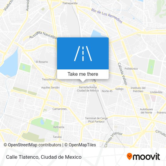 Calle Tlatenco map