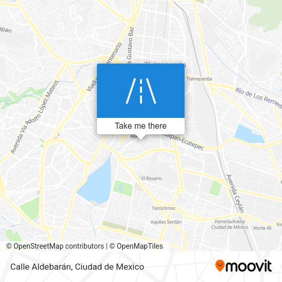 Mapa de Calle Aldebarán