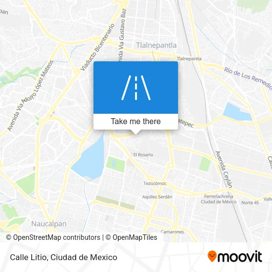 Calle Litio map