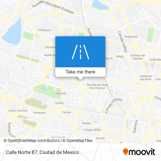 Calle Norte 87 map