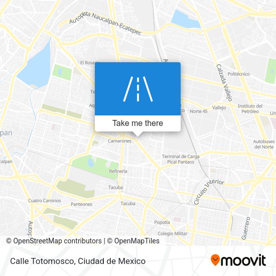Calle Totomosco map