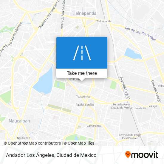 Andador Los Ángeles map