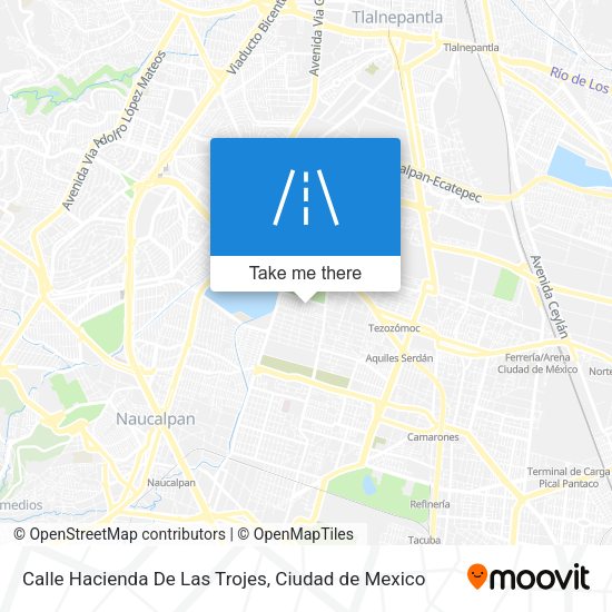 Mapa de Calle Hacienda De Las Trojes