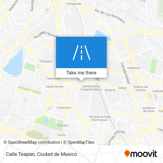 Mapa de Calle Teapan
