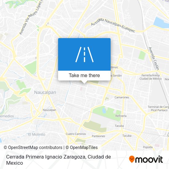Cerrada Primera Ignacio Zaragoza map