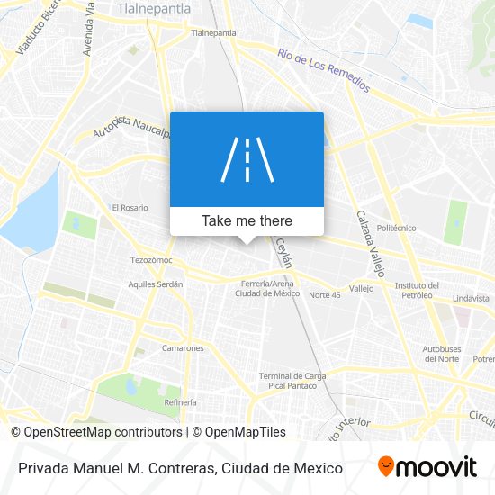 Mapa de Privada Manuel M. Contreras