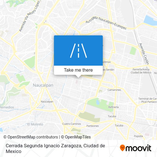 Cerrada Segunda Ignacio Zaragoza map