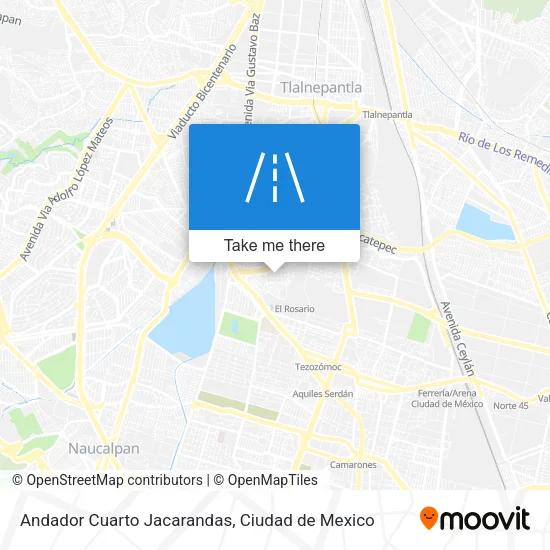 Mapa de Andador Cuarto Jacarandas