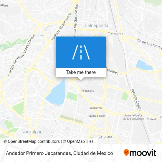 Andador Primero Jacarandas map