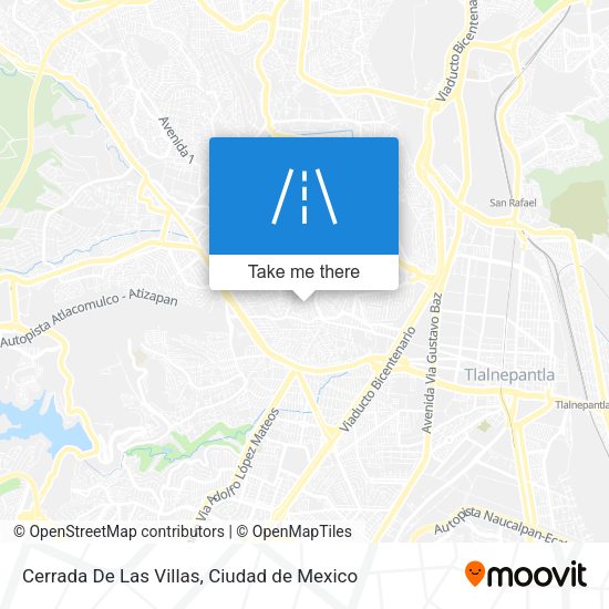 Mapa de Cerrada De Las Villas