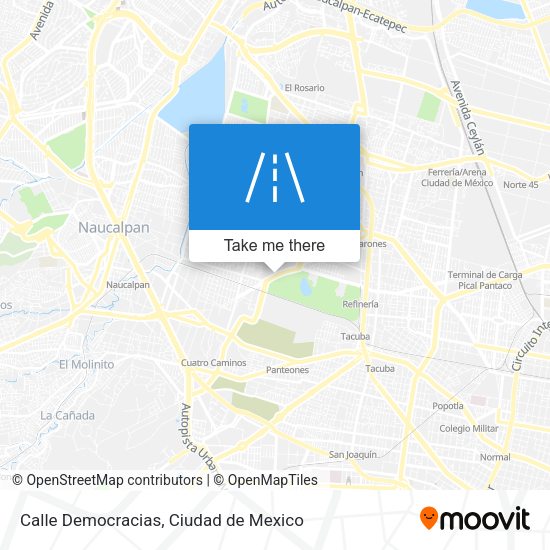 Calle Democracias map