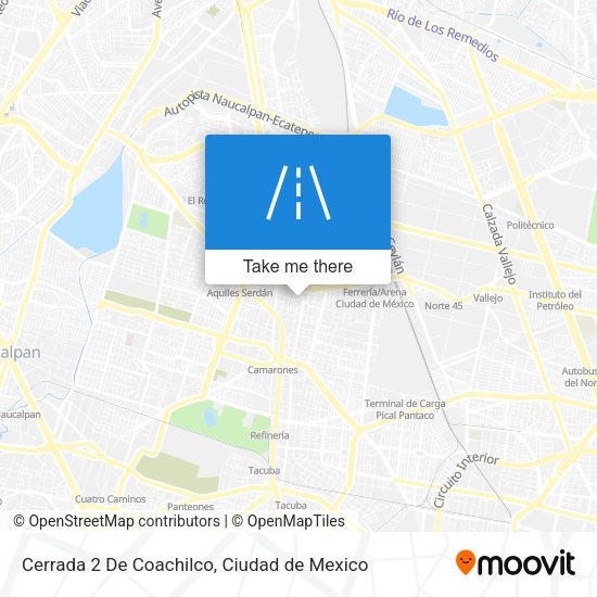 Cerrada 2 De Coachilco map