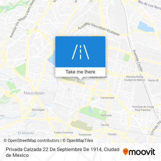 Privada Calzada 22 De Septiembre De 1914 map
