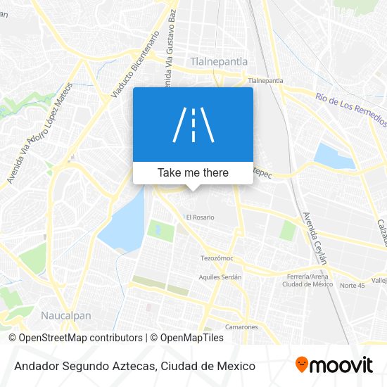 Andador Segundo Aztecas map