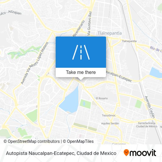 Autopista Naucalpan-Ecatepec map