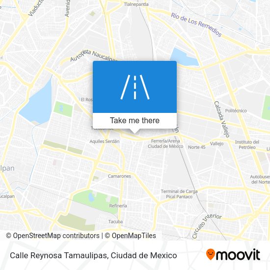 Calle Reynosa Tamaulipas map
