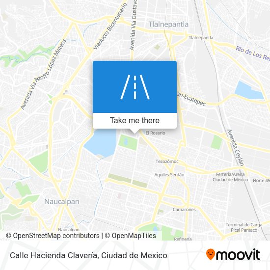 Calle Hacienda Clavería map