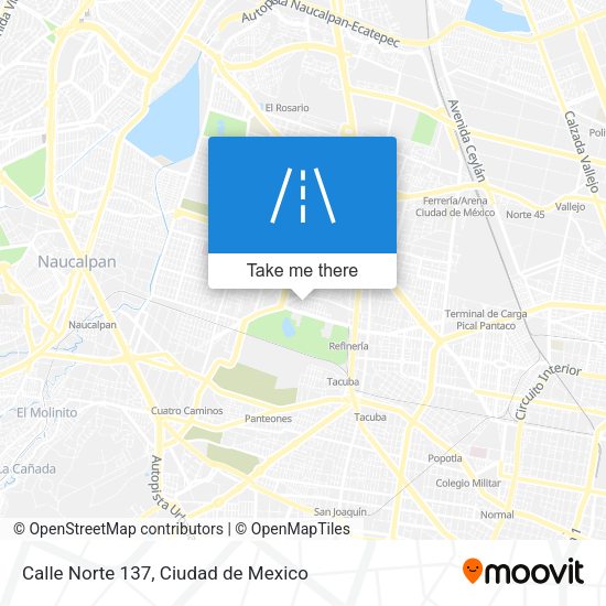 Mapa de Calle Norte 137
