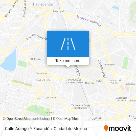 Calle Arango Y Escandón map