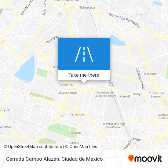 Cerrada Campo Alazán map