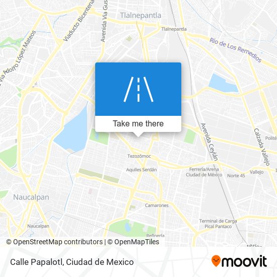 Calle Papalotl map