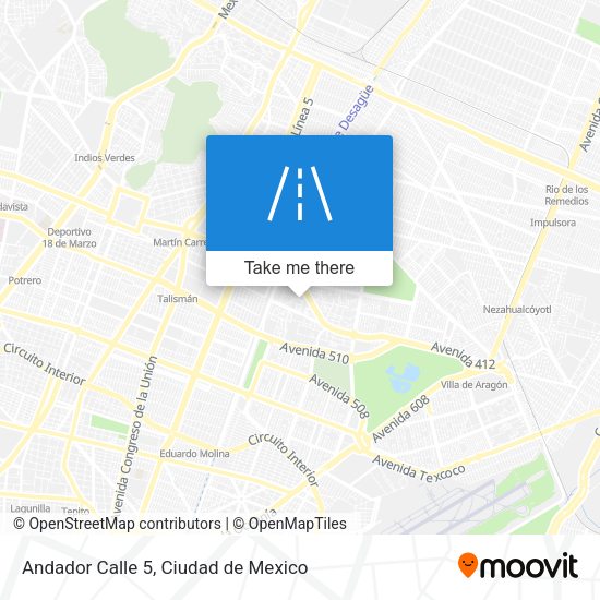 Mapa de Andador Calle 5